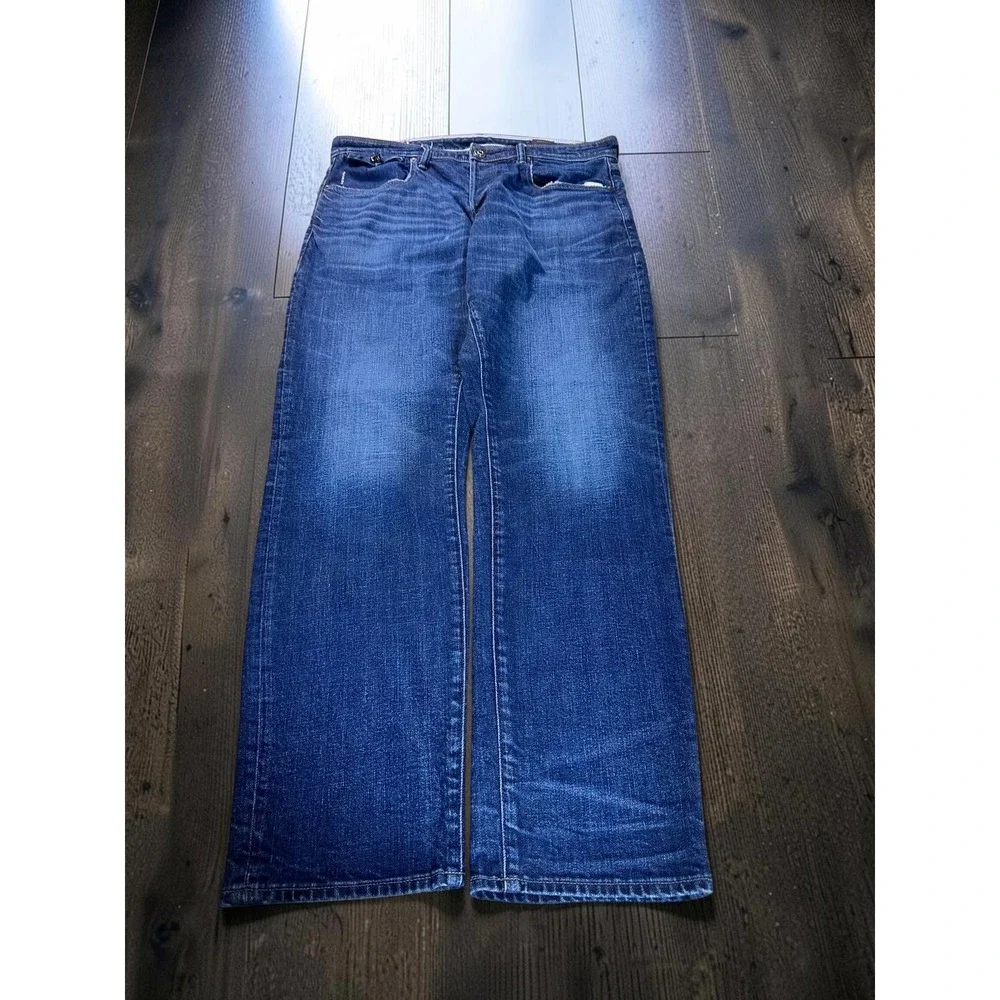 G-Star Raw Kilcot Jeans Mens 36 Blue Straight Tapered Denim Sustainable Casual